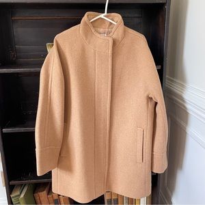 NWT J.Crew Peacoat Wool Blend Coat